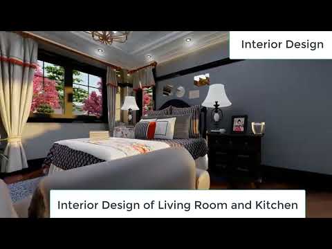 Animation of Living Room and Kitchen