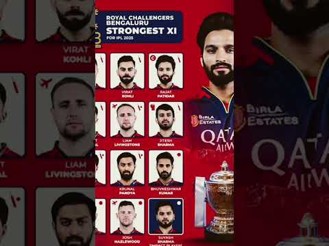 RCB best playing 11 #cricket #ipl #rcb #ipl2025