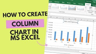 How To Insert Column Chart In MS Excel | Excel Column Chart | How To Create A Column Chart In Excel
