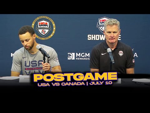 Stephen Curry x Coach Kerr React To USA's Showcase vs Canada | July 10, 2024