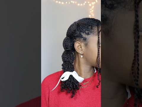 Day 1! #naturalhair #minitwistsonnaturalhair #minitwiststyles #holidayhairstyle #shorts #naturalhair