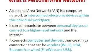 Day 42: PAN|What is PAN?|Types of Network Area |Personal Area Network|PAN Computer Network
