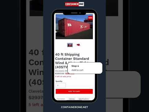 What is the price for a shipping container?