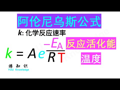 阿伦尼乌斯公式(Arrhenius Equation): 化学反应速率，反应活化能