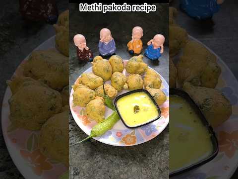 🌸Methi Pakoda recipe 🌸 #MethiPakoda #PakodaRecipe #TeaTimeSnacks #CrispyPakoda #IndianSnacks