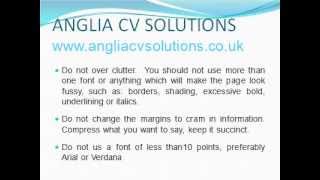 CV Help - What not to include on your cv or curriculum vitae