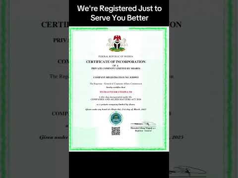 CAC Registered #amazingservice #clientsupport#newupgrade #satisfactionguaranteed #costfriendly #fyp