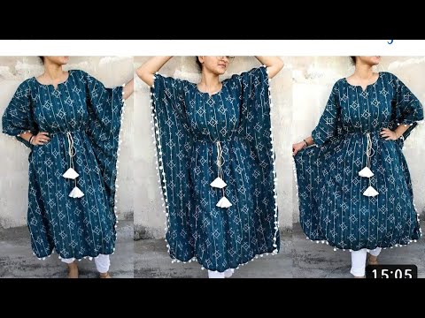 Dori waist kaftan kurti desing stitching #shorts#shortsfeed #sewinghacks #stitching