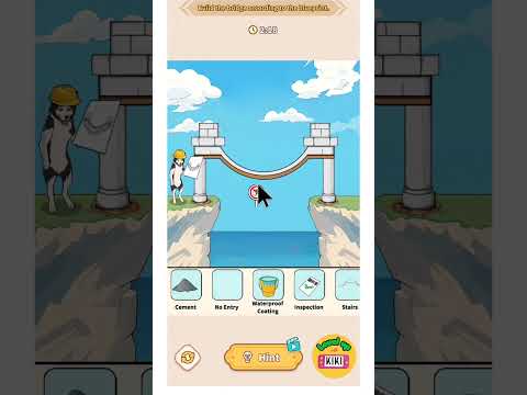 Brain Puzzle Tricky Quest | Level 27 Build Bridges - Build the bridge according to the blueprint |