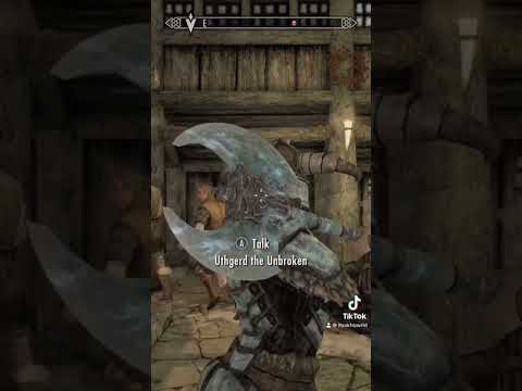 Skyrim followers have beef… 🥩😳 #gaming #funnymoments