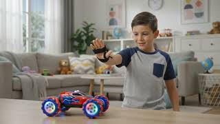 Spray Stunt Remote Control Car with Hand Gesture Control Light Effects #speed  #car #kidnkitty