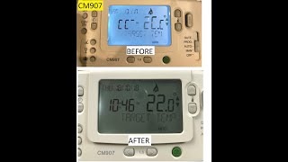 Honeywell CM907 CM921 CM927 Wireless Thermostat LCD Screen Repair / Fix - Excerpt