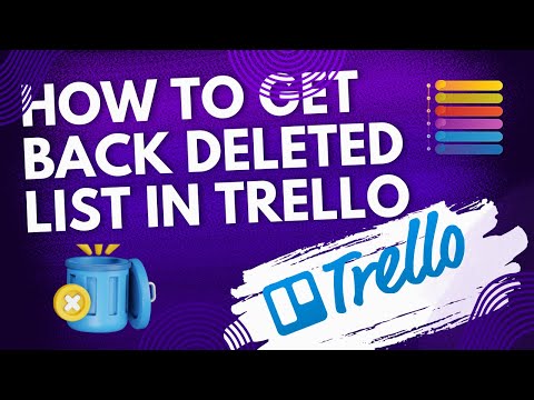 How to get back deleted list in Trello - Step By Step Tutorial (2025)