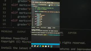 Calculate the Grades of a Student in Python | VS code | NIIN KM