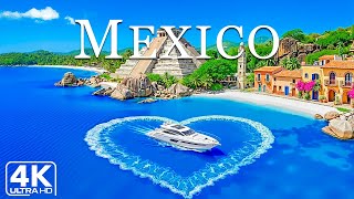 MEXICO 4K DRONE FOOTAGE | Breathtaking Coastal Views & Colorful Villas by the Sea