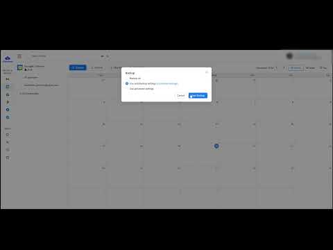 How to backup google calendar at ElBackup