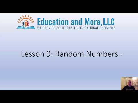 Lesson 9: Random Numbers - Learn Python 3 at a Snail's Pace