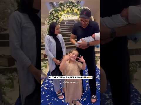 Lala with Arwa and Asmara and new born baby ✨❤️#baby #shahidafridi#shaheenafridi#cricket#sistrology