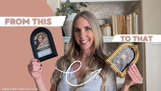 Dollar Store Frame Hack: Make Cheap Frames Look Vintage
