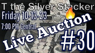 Live Auction 30  #silver #silverpours #engelhard #artbars #silverstacking #tthesilverstacker