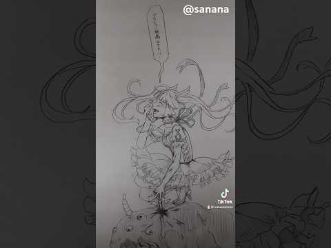 TikTokで100万回再生された動画   #魔法少女 #イラスト #maretu  #ダーリン