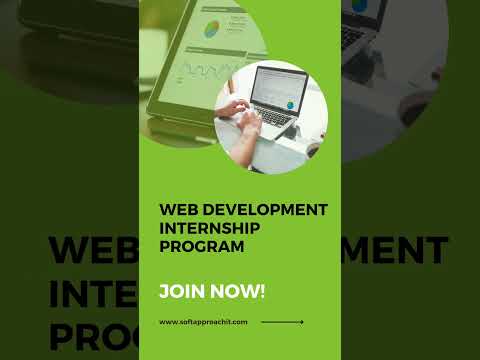 Get access to the top notch web development internship program at Soft Approach IT.