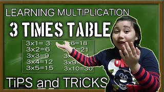 LEARN 3 TiMES TABLE- TiPS and TRiCKS MULTIPLICATION -MATH is FUN