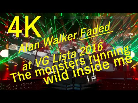FADED Alan Walker at VG Lista 2016 Oslo, Norway (Singer: Iselin Solheim) 4K