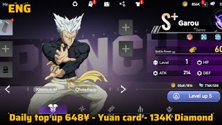 OPM The Adventures of the Brave Private Server - Daily top up 648¥ - Yuan card - 134k Diamond