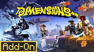 This Addon Adds 4 CUSTOM DIMENSIONS to Minecraft Bedrock!