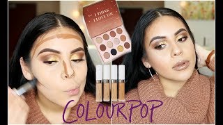 FULL FACE USING ONLY COLOURPOP | ONE BRAND TUTORIAL | JuicyJas