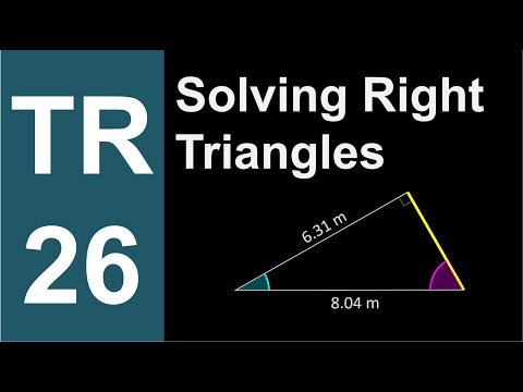 TR-26: Solving Right Triangles (Trigonometry series by Dennis F. Davis)
