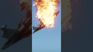 Down in Flames! Pilot Had No Chance! 🚀💣 #JetCrash #warthundershorts #viral