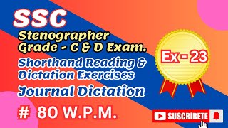 Mastery Revealed :Boost Your SSS GR-C & D Journal Dictation 80 W.P.M.