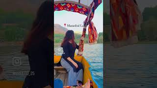 Manasbal Lake📍 #kashmir2023 #manasballake #srinagar #foryou #travel