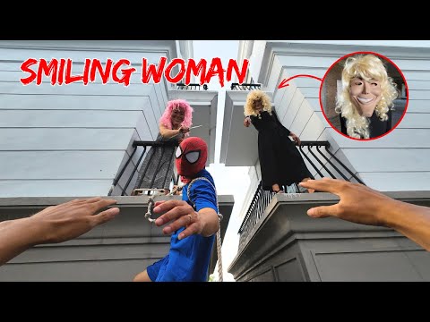 Smiling Woman Chases Team Spider Man Part 9 | Horror Parkour POV