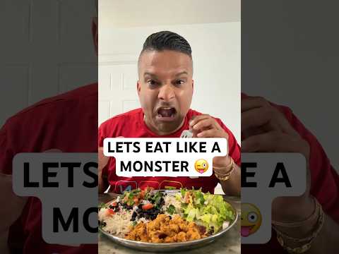 Husband eating like a monster 👹 #food #trending #asmr #chicken