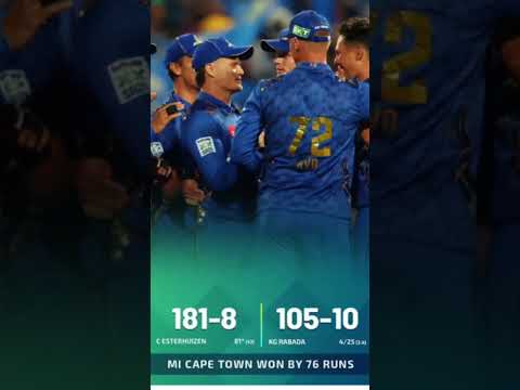 Rashid Khan led MI Capetown wins SA20 League #cricket #ipl #sa20league​ #mumbaiindians​