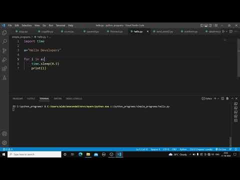 Time module using python