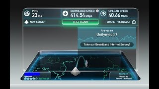 Unitymedia Power Upload 400/40 Speedtest MoreTech