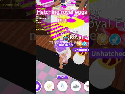 Hatching royal eggs pt 1 #roblox #edit #goviral #animals #fyp #preppy