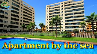 Apartment in Spain by the sea on the first line, property in Spain by the sea 4Kᵁᴴᴰ Panorama Mar 🇪🇸