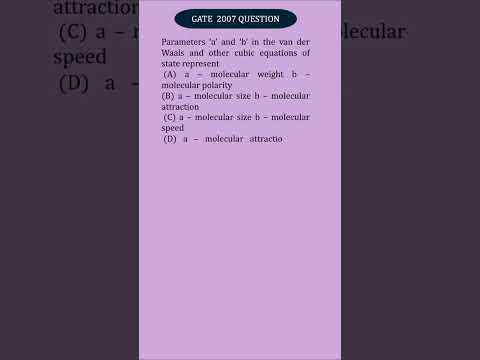 GATE  2007 thermodynamics questions #gateexam #gatepyqs #viralvideo #learning #shorts