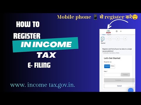 How to register on income tax portal For E-filing /#incometaxreturn #efilingportal #itrreturn #share