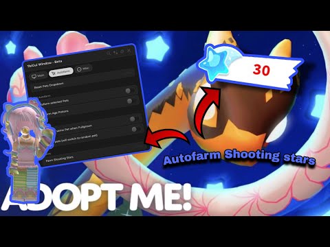 Roblox adopt me lunar 2025 shooting star autofarm script / hack exploit #Roblox #AdoptMe #Script