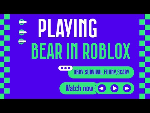 Playing Roblox bear #survive #voting #obby #roblox