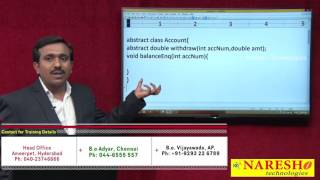 Abstract Class and Abstract Methods | Java Tutorial|By Mr.Satish.B
