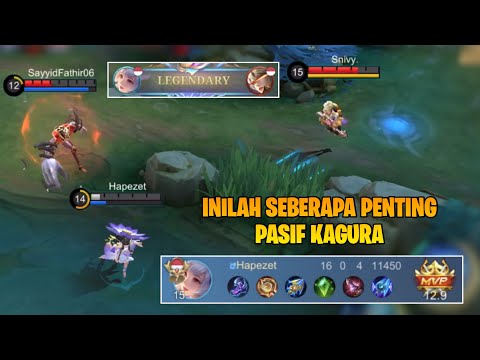 Kagura 1 HP Escape! Without Purple Ulti Can Still Kill 2 Enemies | Mobile Legends