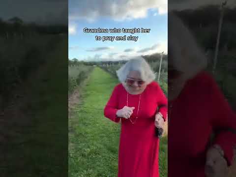 Grandma taught me to PRAY+SLAY ❤️‍🔥 #christiancontent #christianshorts #grandma #granddaughters