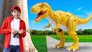 Wild Dinosaur Stories for Kids | Dinosaur Become Alive In the Park with Jason